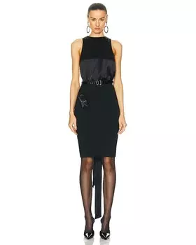 Сумочка-подвеска-конверт Cassandra Saint Laurent, цвет Noir