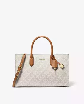 Сумочка-ранец Scarlett с принтом через плечо Michael Michael Kors, натуральный