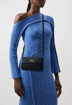 Сумочка RE LOCK MINI CROSSBODY BAG Calvin Klein, цвет black jacquard mono