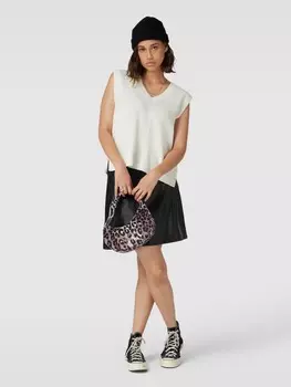 Сумочка с аппликацией этикетки, модель "ЦВЕТОК" Juicy Couture, бежевый