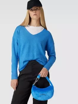 Сумочка с аппликацией этикетки, модель "ЦВЕТОК" Juicy Couture, синий