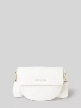 Сумочка с аппликацией в виде этикетки, модель «Bigs» VALENTINO BAGS, экрю