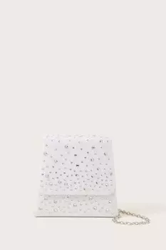Сумочка с бриллиантами из коллекции подружек невесты Monsoon, белый