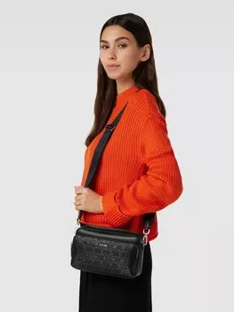 Сумочка с деталями этикетки Calvin Klein, черный