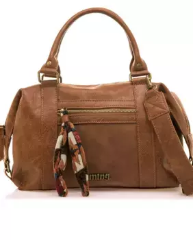 Сумочка с деталями в стиле бохо на молнии Mustang, коричневый