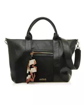 Сумочка с деталями в стиле бохо на молнии Mustang, черный