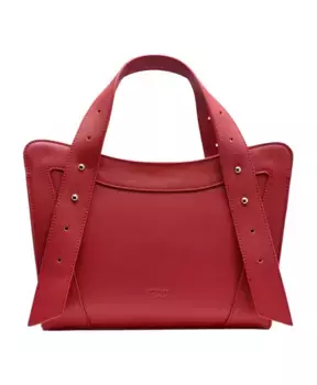 Сумочка с двойной ручкой и логотипом. Silvian Heach, красный