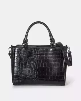 Сумочка с кокосовым принтом и съемной регулируемой ручкой Torrens, черный