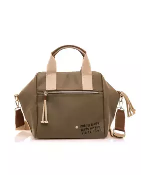 Сумочка с кожаными деталями и молнией Mustang, зеленый