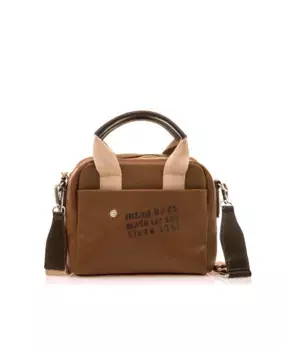 Сумочка с кожаными деталями и молнией Mustang, коричневый