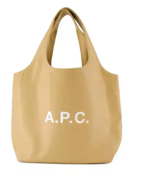 Сумочка с логотипом A.P.C., бежевый