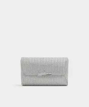 Сумочка с магнитной застежкой Aldo, серебряный