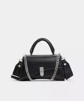 Сумочка с металлической застежкой Aldo, черный