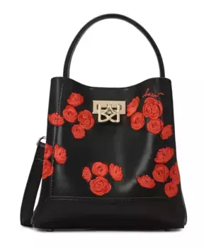 Сумочка с н цветами Kazar, черный