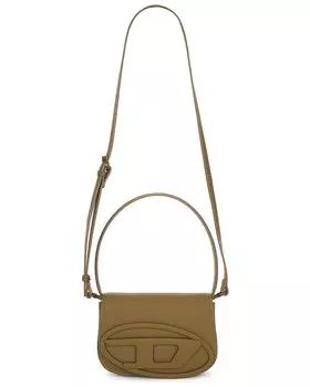 Сумочка с петлями и цепочками Diesel, коричневый