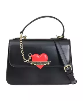 Сумочка с подвеской в форме сердца Love Moschino, черный