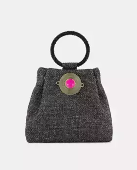 Сумочка с полудрагоценным камнем Tintoretto, черный