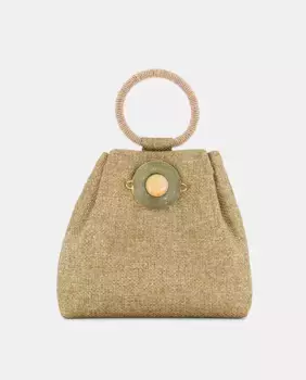 Сумочка с полудрагоценным камнем Tintoretto, цвет Crudo