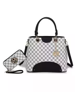 Сумочка с принтом Gabriella и бумажник от Mia K Mkf Collection, зеленый