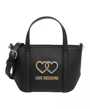 Сумочка с регулируемым ремнем и молнией. Love Moschino, черный