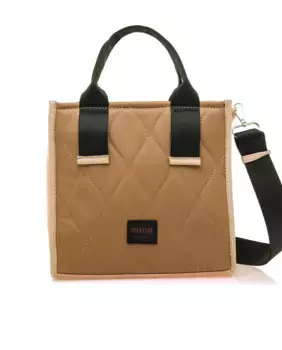 Сумочка с ромбовидной стеганой тканью Mustang, коричневый