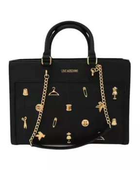 Сумочка с ручкой цепочкой Love Moschino, черный