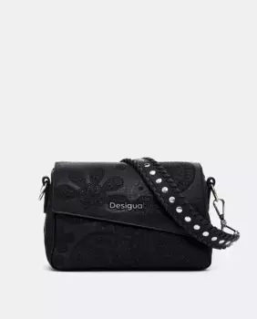 Сумочка S с эффектом кожи Desigual, черный