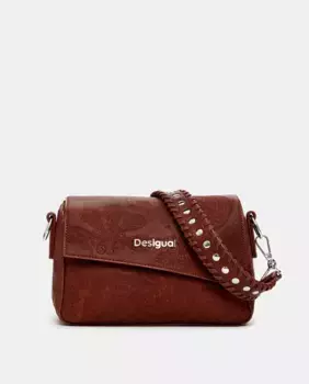 Сумочка S с эффектом кожи Desigual, коричневый