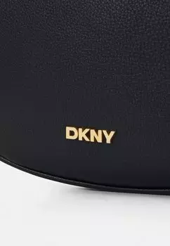 Сумочка Scarlett Shoulder DKNY, черный/золотой