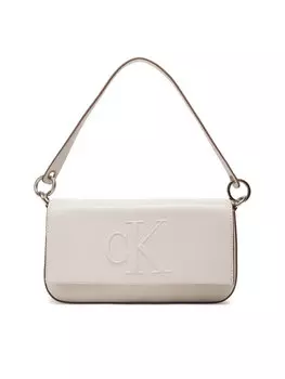 Сумочка Sculpted Flap Shoulder Pouch25 LV04K3148G Calvin Klein Jeans, экрю