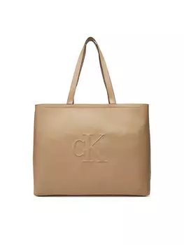Сумочка Sculpted Slim Tote34 LV04K3070G Calvin Klein Jeans, бежевый