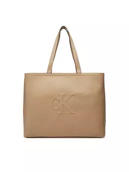 Сумочка Sculpted Slim Tote34 LV04K3070G Calvin Klein Jeans, бежевый