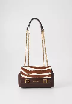 Сумочка SESTRI CONVERTIBLE XBODY FLAP Guess, темно-коричневый