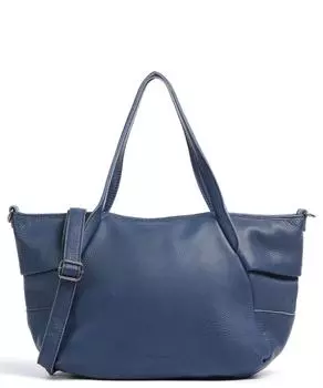 Сумочка-шоппер Leia из зерненой кожи Fredsbruder, синий