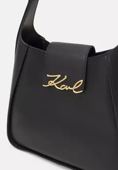 Сумочка SIGNATURE HOBO KARL LAGERFELD, черный