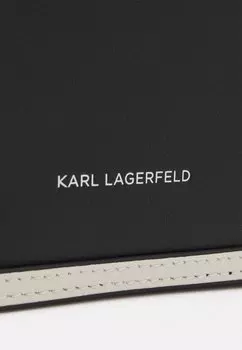 Сумочка Signature KARL LAGERFELD, черный/белый