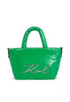 Сумочка SIGNATURE SOFT SMALL KARL LAGERFELD, базилик зеленый