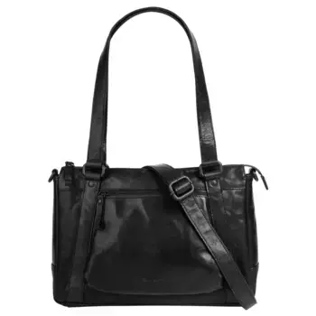 Сумочка Spikes & Sparrow, натуральная кожа, черный