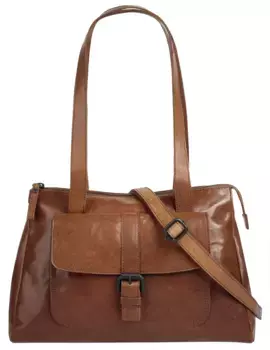 Сумочка Spikes & Sparrow, натуральная кожа, цвет Cognac