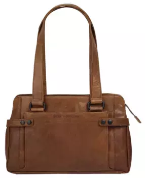 Сумочка Spikes & Sparrow, натуральная кожа, цвет Cognac