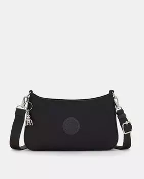 Сумочка среднего размера черного цвета со съемным ремнем через плечо Kipling, черный