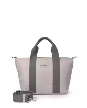 Сумочка среднего размера светло-серого цвета с ремешком Beats