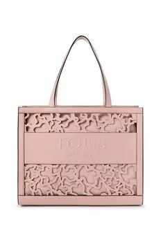 Сумочка тоут Tous с узором большая, розовый