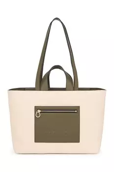 Сумочка Tous с четырьмя ручками, бежево-зеленый