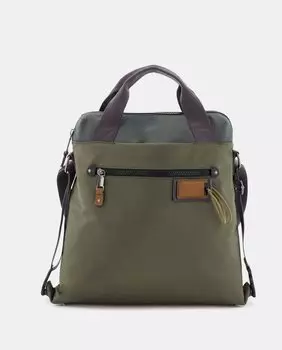 Сумочка-трансформер в рюкзак зеленого цвета Scharlau, зеленый