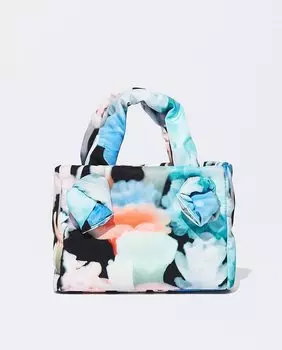 Сумочка, трансформируемая в сумку через плечо, с застежкой-молнией и облачным принтом различных цветов Parfois, мультиколор