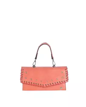 Сумочка Volum из стираемого пу среднего размера, коралловый