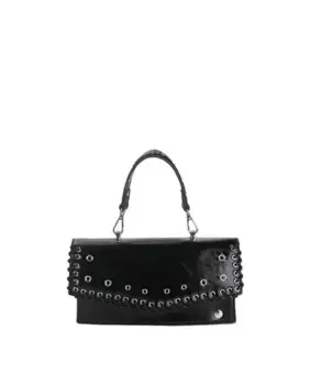 Сумочка Volum из стираемого пу среднего размера, чёрный