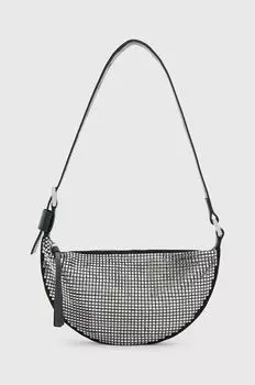 Сумочка в форме полумесяца AllSaints, черный