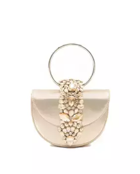 Сумочка в форме полумесяца, трансформируемая в сумку через плечо Alma en Pena, коричневый